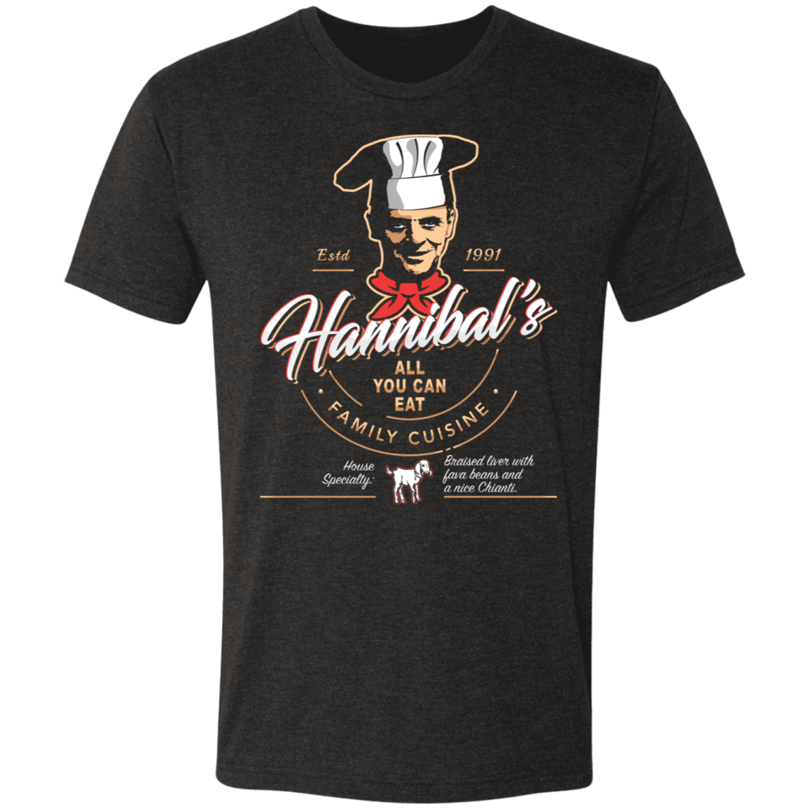 T-Shirts Vintage Black / S Hannibals Bistro Men's Triblend T-Shirt