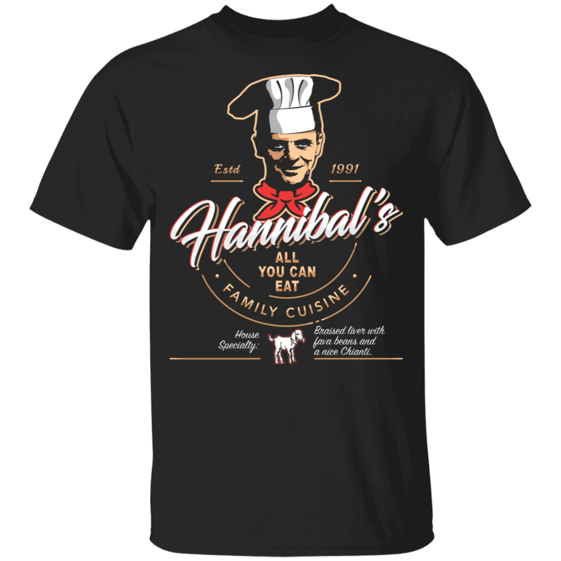 T-Shirts Black / YXS Hannibals Bistro Youth T-Shirt