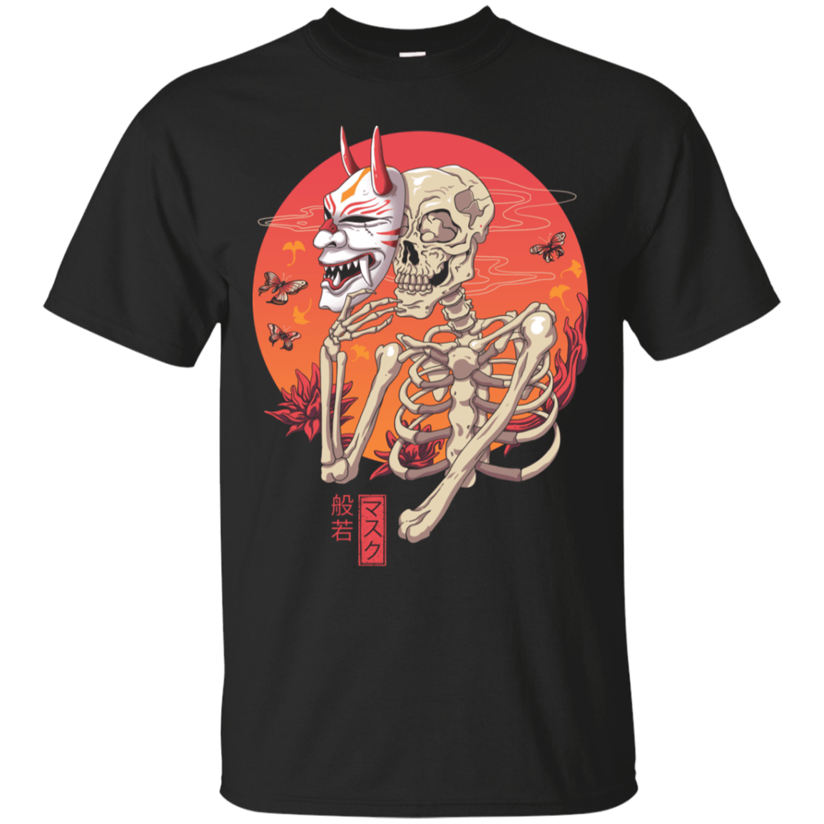 T-Shirts Black / S Hannya Yokai Mask T-Shirt