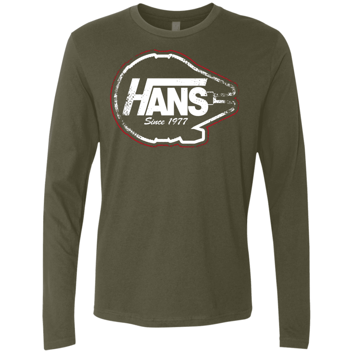 T-Shirts Military Green / S Hans Men's Premium Long Sleeve