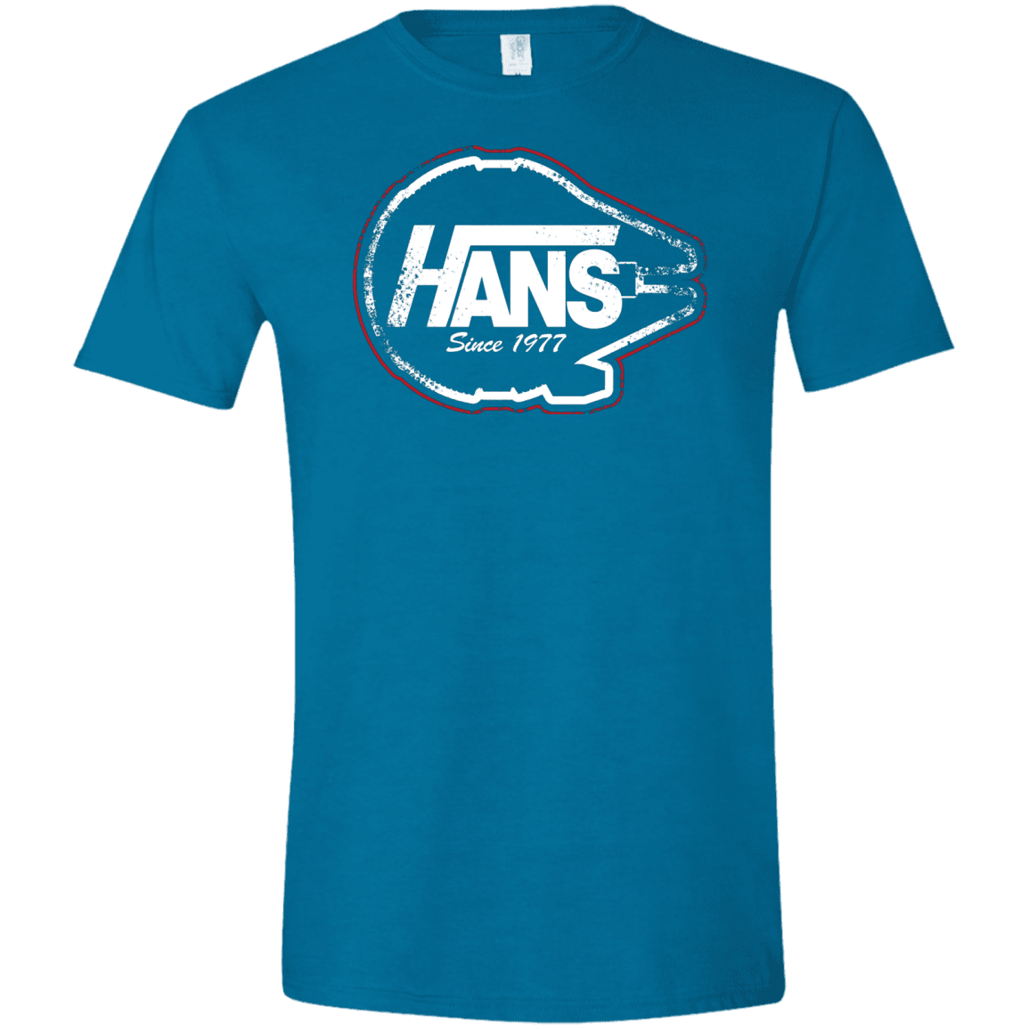 T-Shirts Antique Sapphire / S Hans Men's Semi-Fitted Softstyle