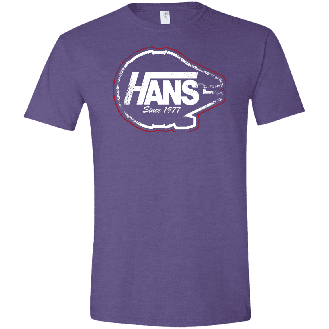 T-Shirts Heather Purple / S Hans Men's Semi-Fitted Softstyle