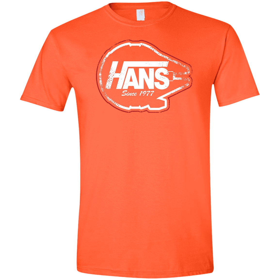 T-Shirts Orange / S Hans Men's Semi-Fitted Softstyle