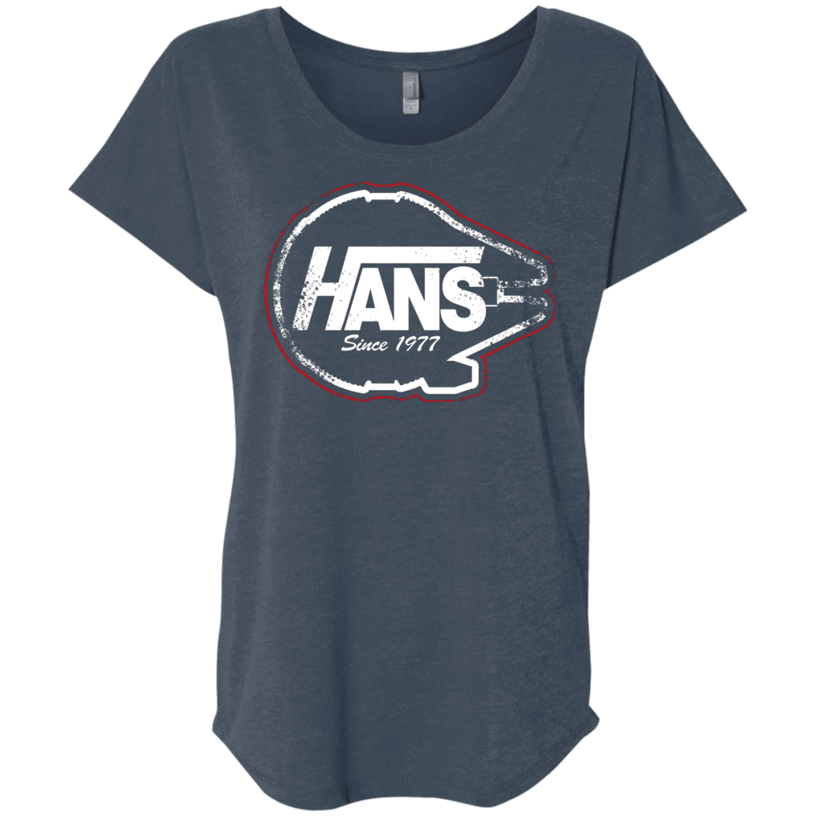 T-Shirts Indigo / X-Small Hans Triblend Dolman Sleeve