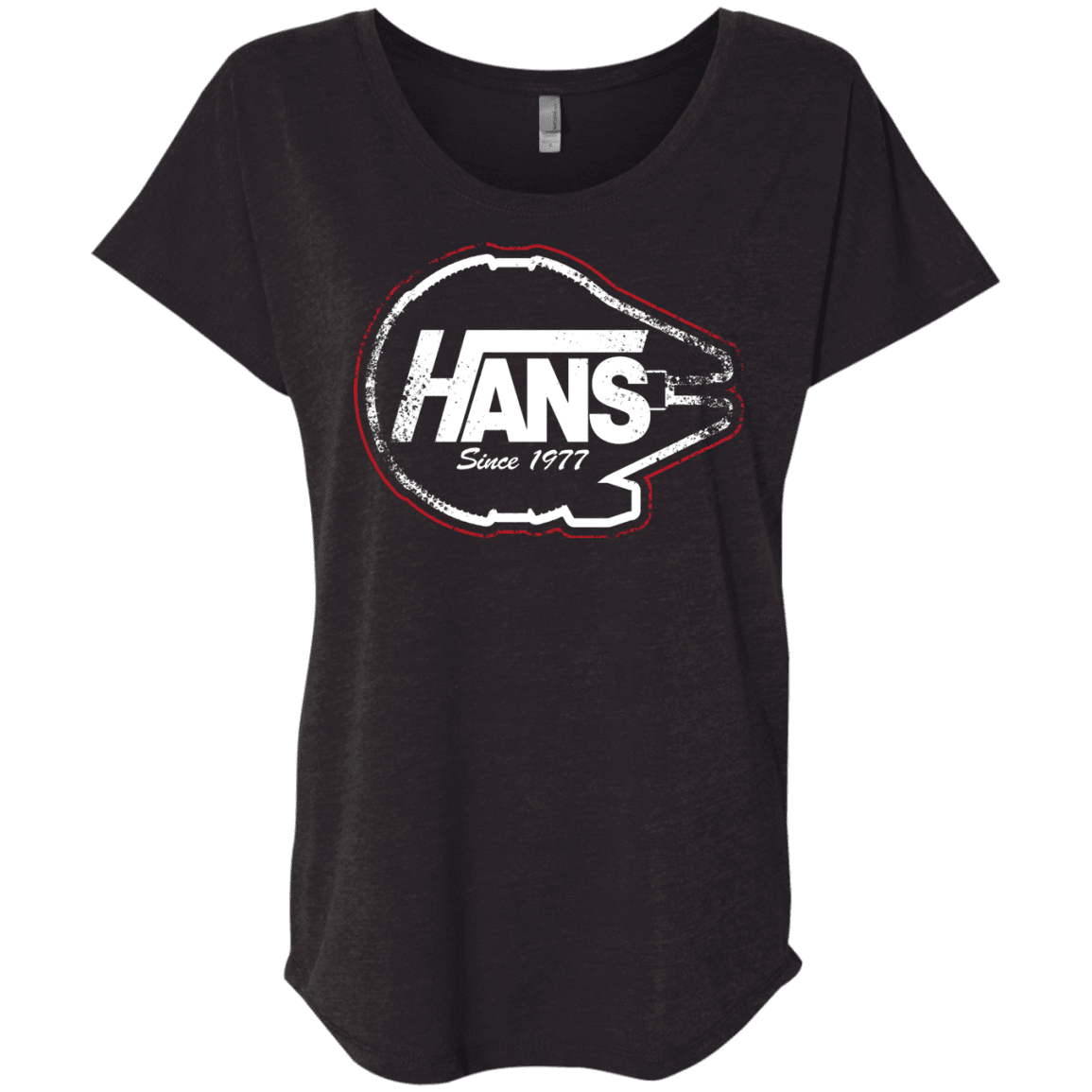 T-Shirts Vintage Black / X-Small Hans Triblend Dolman Sleeve