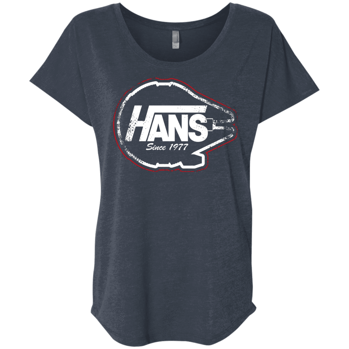 T-Shirts Vintage Navy / X-Small Hans Triblend Dolman Sleeve