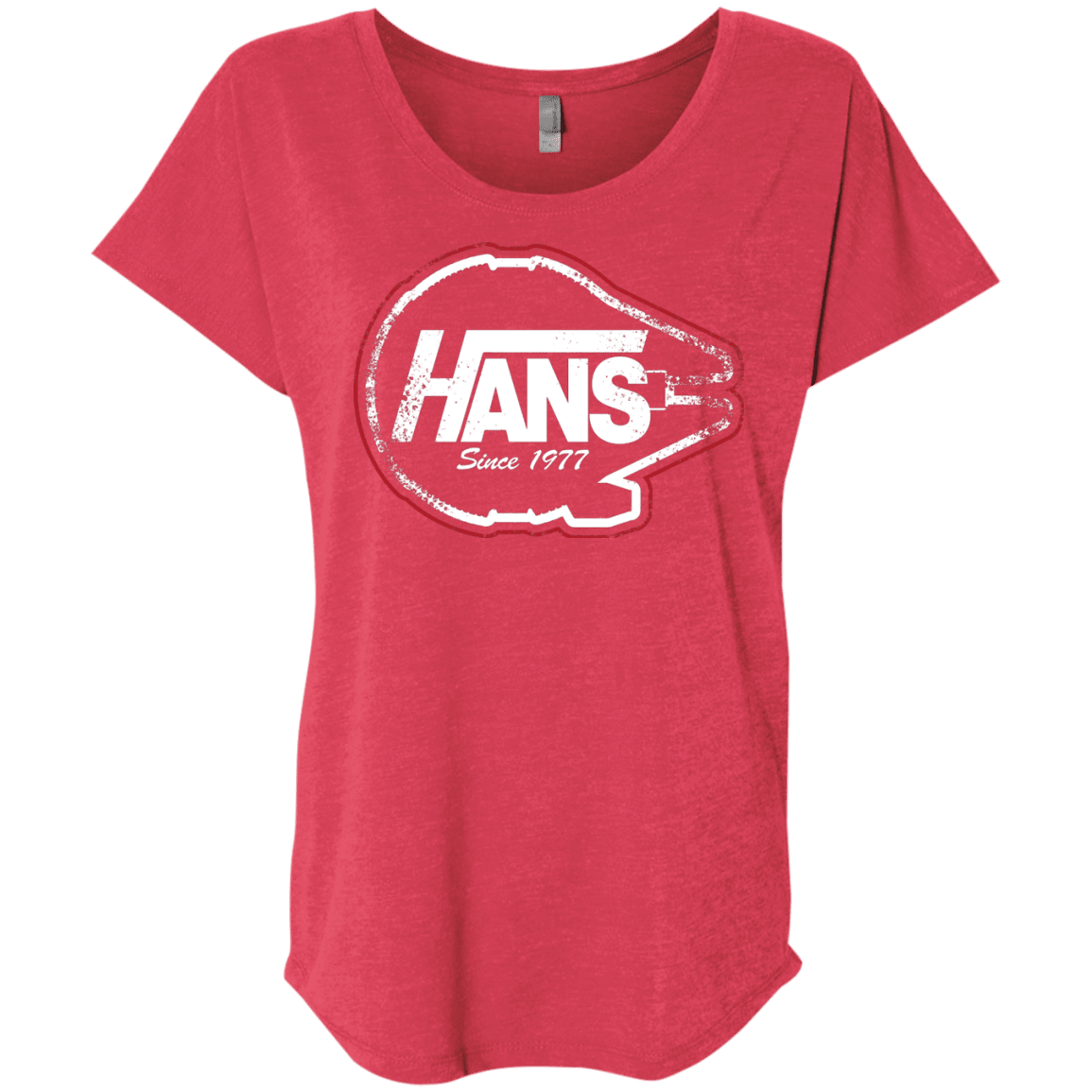 T-Shirts Vintage Red / X-Small Hans Triblend Dolman Sleeve