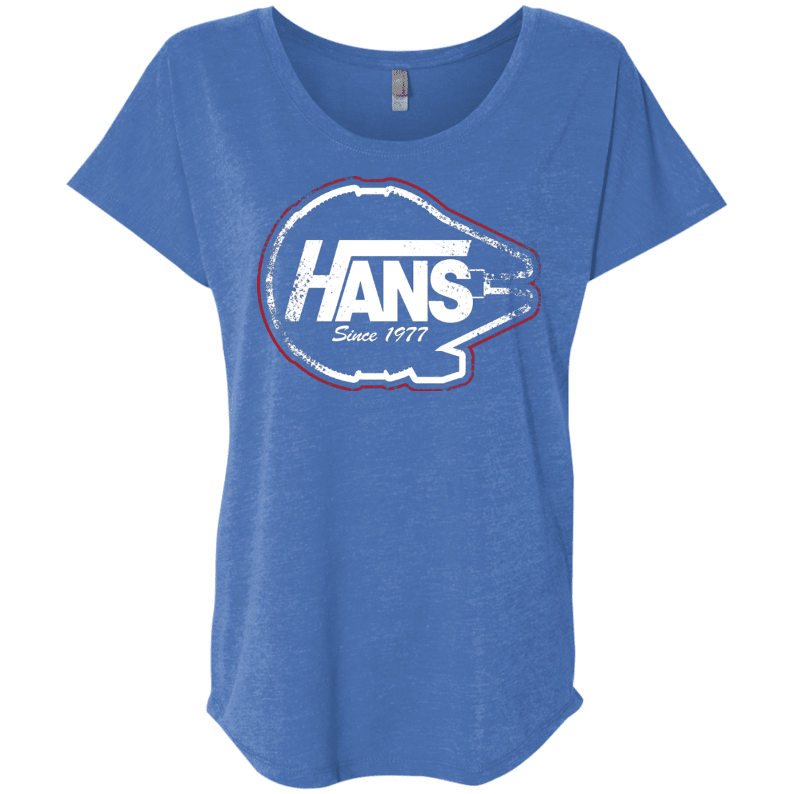 T-Shirts Vintage Royal / X-Small Hans Triblend Dolman Sleeve