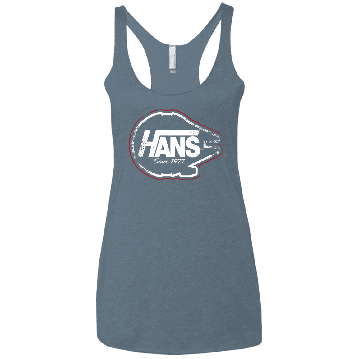 T-Shirts Indigo / X-Small Hans Women's Triblend Racerback Tank