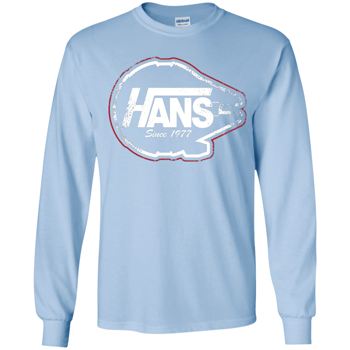 T-Shirts Light Blue / YS Hans Youth Long Sleeve T-Shirt