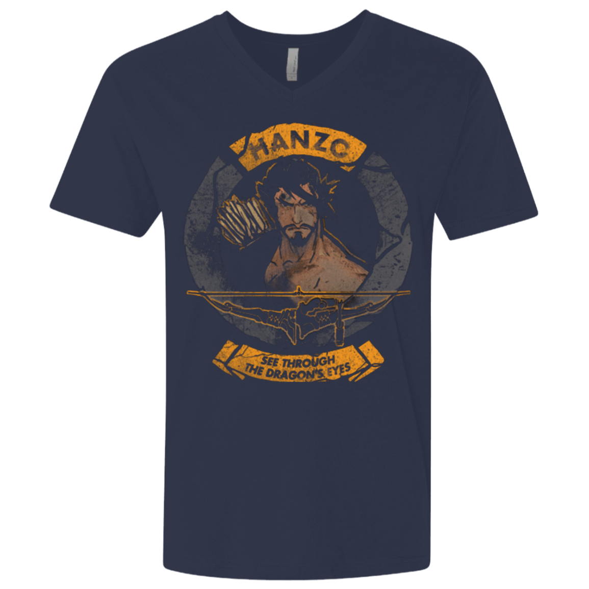 T-Shirts Midnight Navy / X-Small Hanzo Men's Premium V-Neck