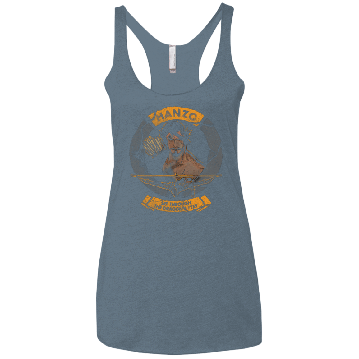 T-Shirts Indigo / X-Small Hanzo Women's Triblend Racerback Tank