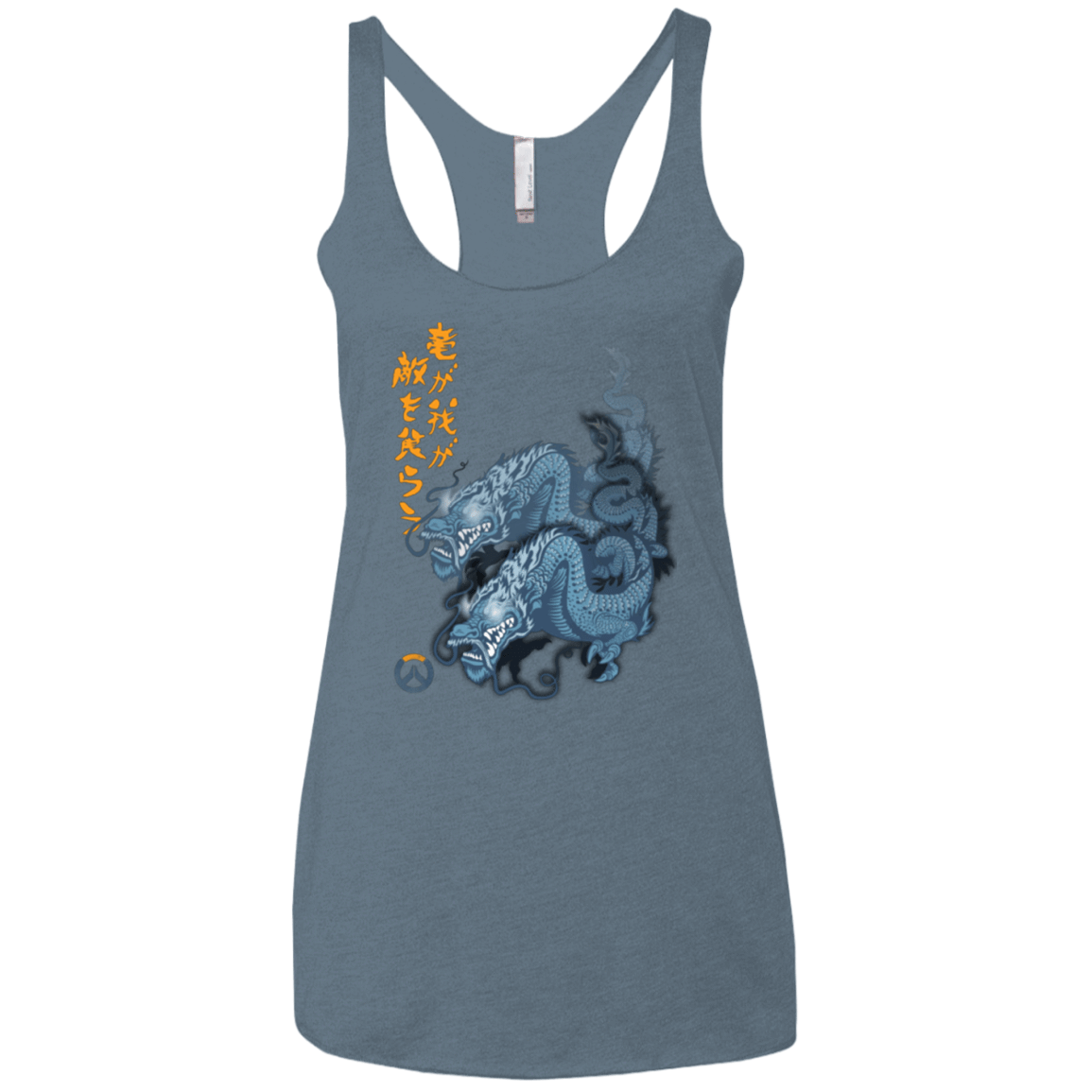 T-Shirts Indigo / X-Small Hanzo Women's Triblend Racerback Tank