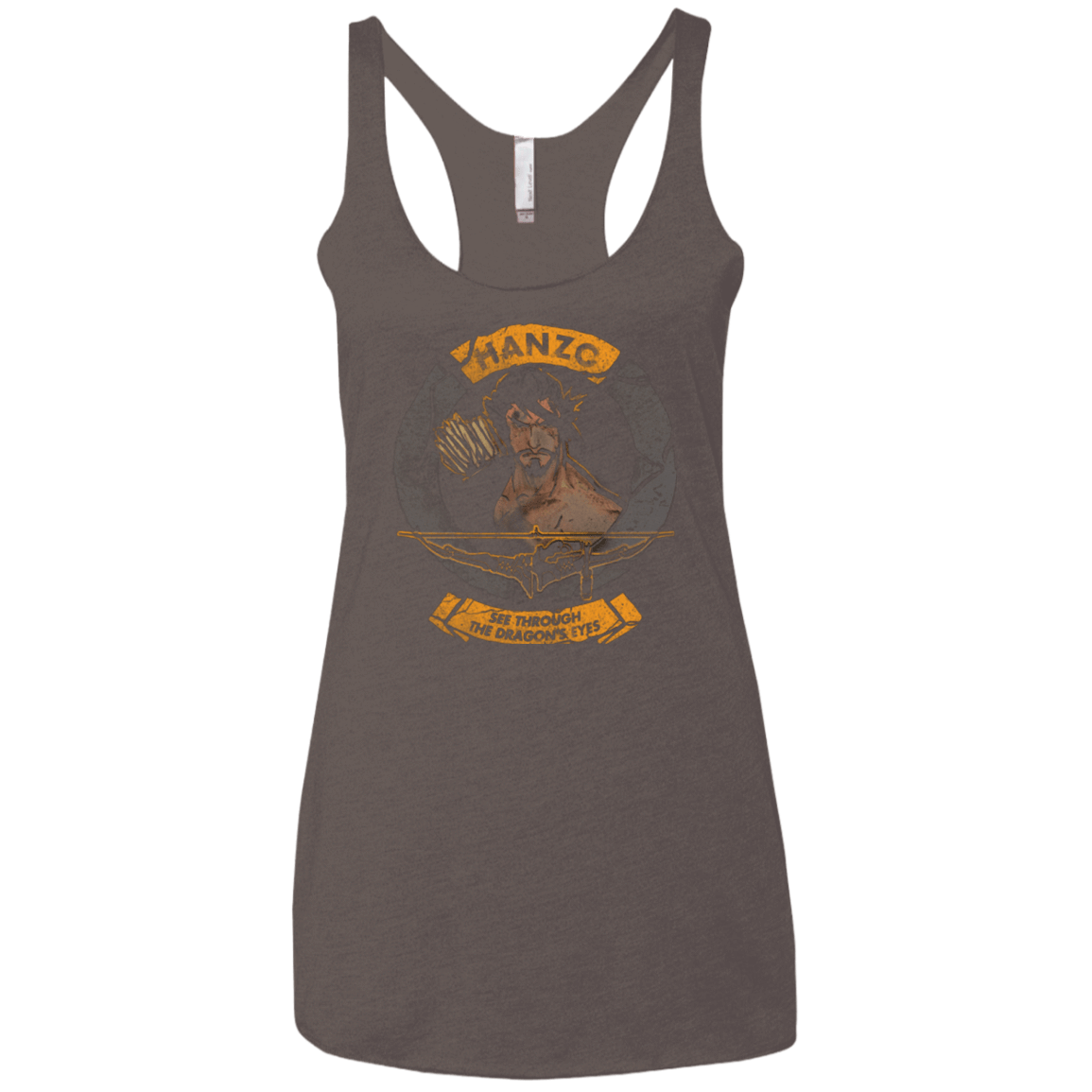 T-Shirts Macchiato / X-Small Hanzo Women's Triblend Racerback Tank