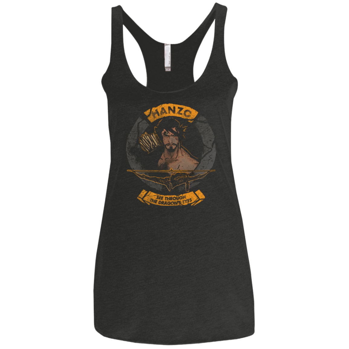 T-Shirts Vintage Black / X-Small Hanzo Women's Triblend Racerback Tank