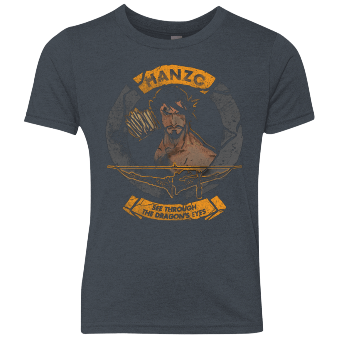 T-Shirts Vintage Navy / YXS Hanzo Youth Triblend T-Shirt