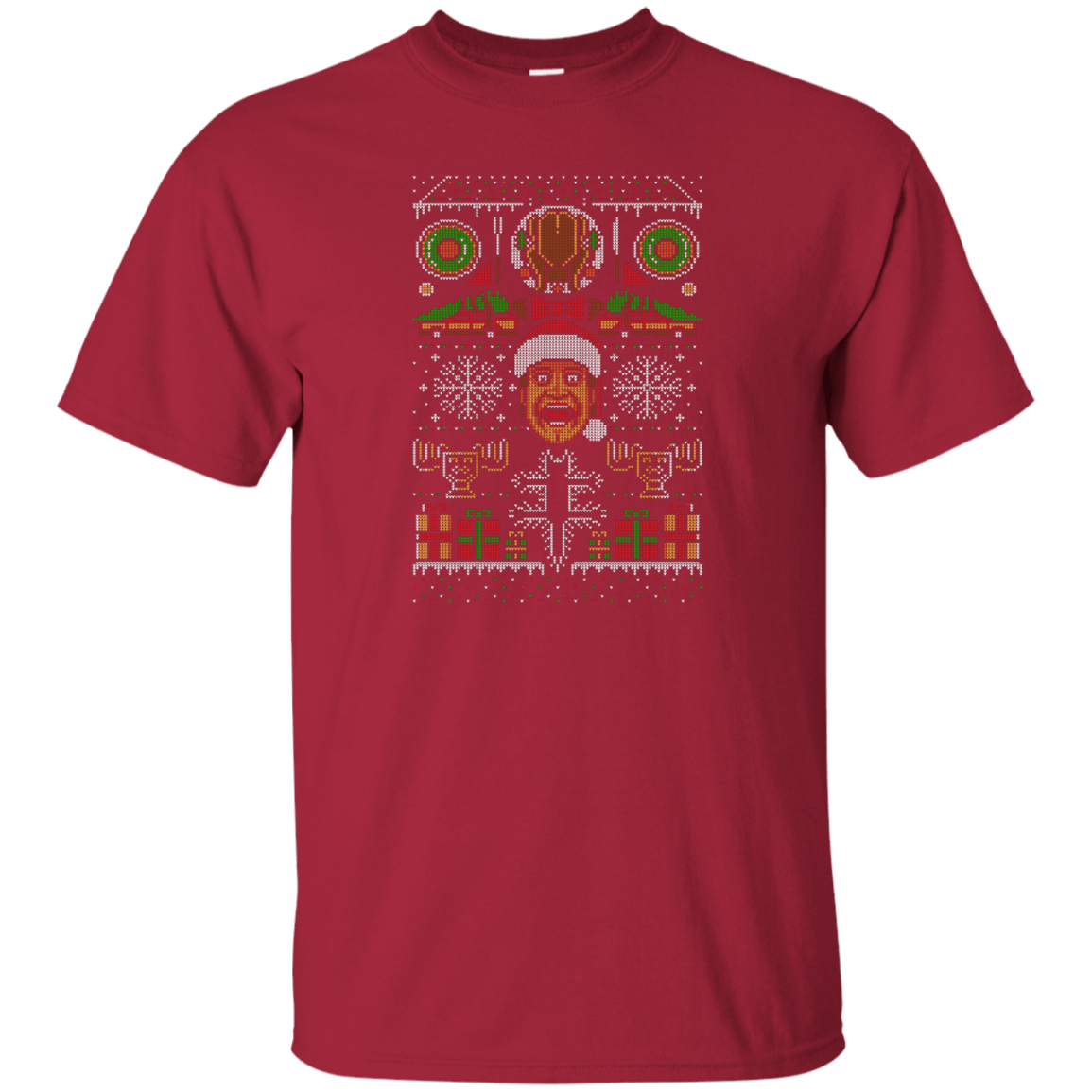 T-Shirts Cardinal / Small Hap Hap Happiest Christmas T-Shirt