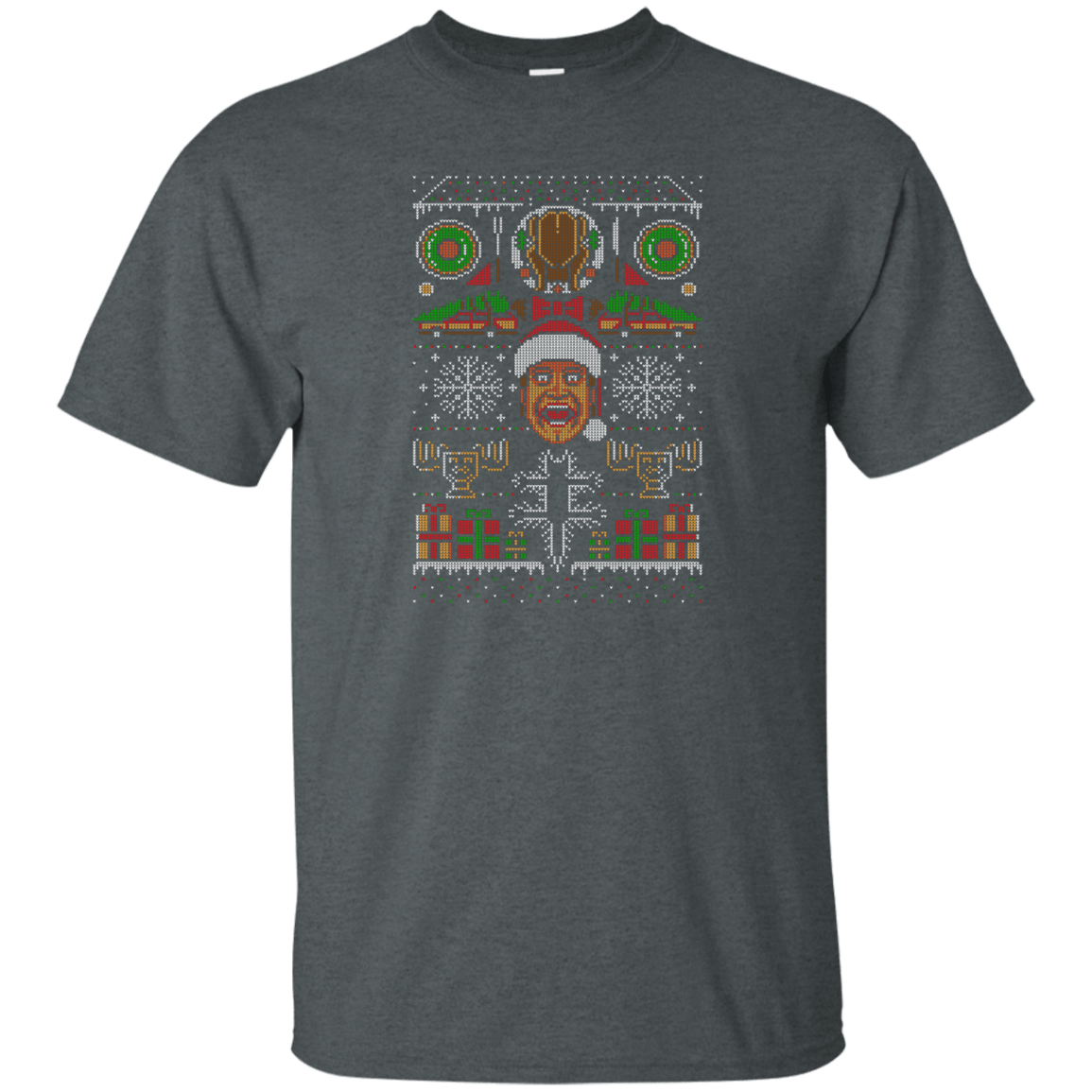 T-Shirts Dark Heather / Small Hap Hap Happiest Christmas T-Shirt