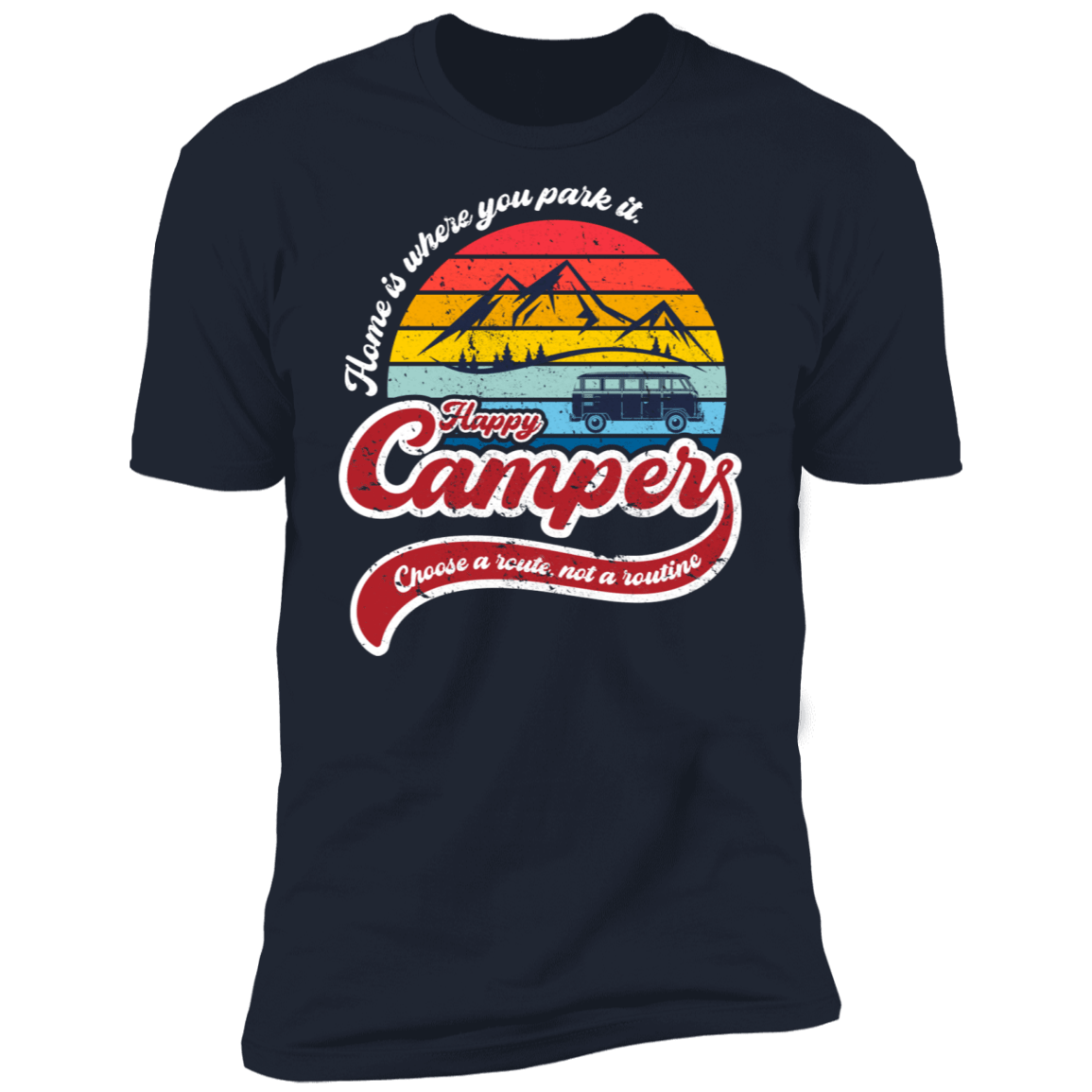 T-Shirts Midnight Navy / S Happy Camper Men's Premium T-Shirt