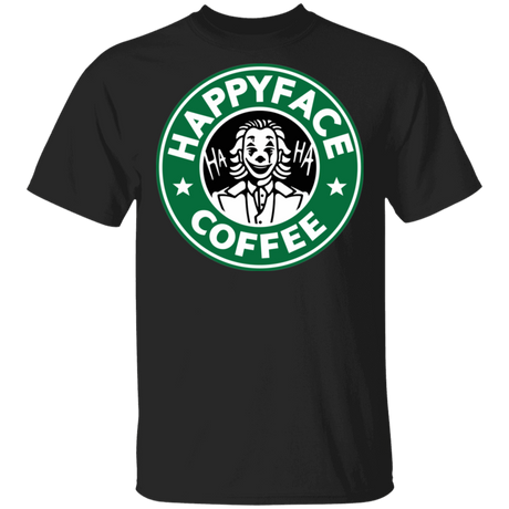 T-Shirts Black / S Happy Face Coffee T-Shirt