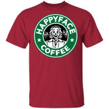 T-Shirts Cardinal / S Happy Face Coffee T-Shirt