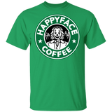 T-Shirts Irish Green / S Happy Face Coffee T-Shirt