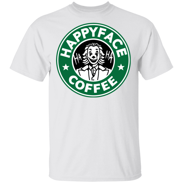 T-Shirts White / S Happy Face Coffee T-Shirt