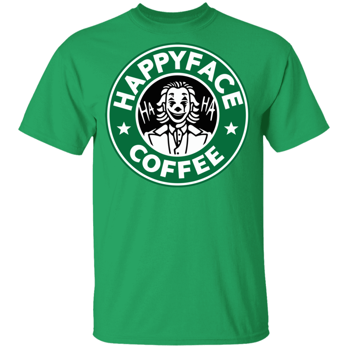 T-Shirts Irish Green / YXS Happy Face Coffee Youth T-Shirt