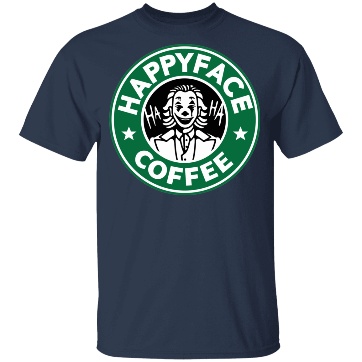 T-Shirts Navy / YXS Happy Face Coffee Youth T-Shirt