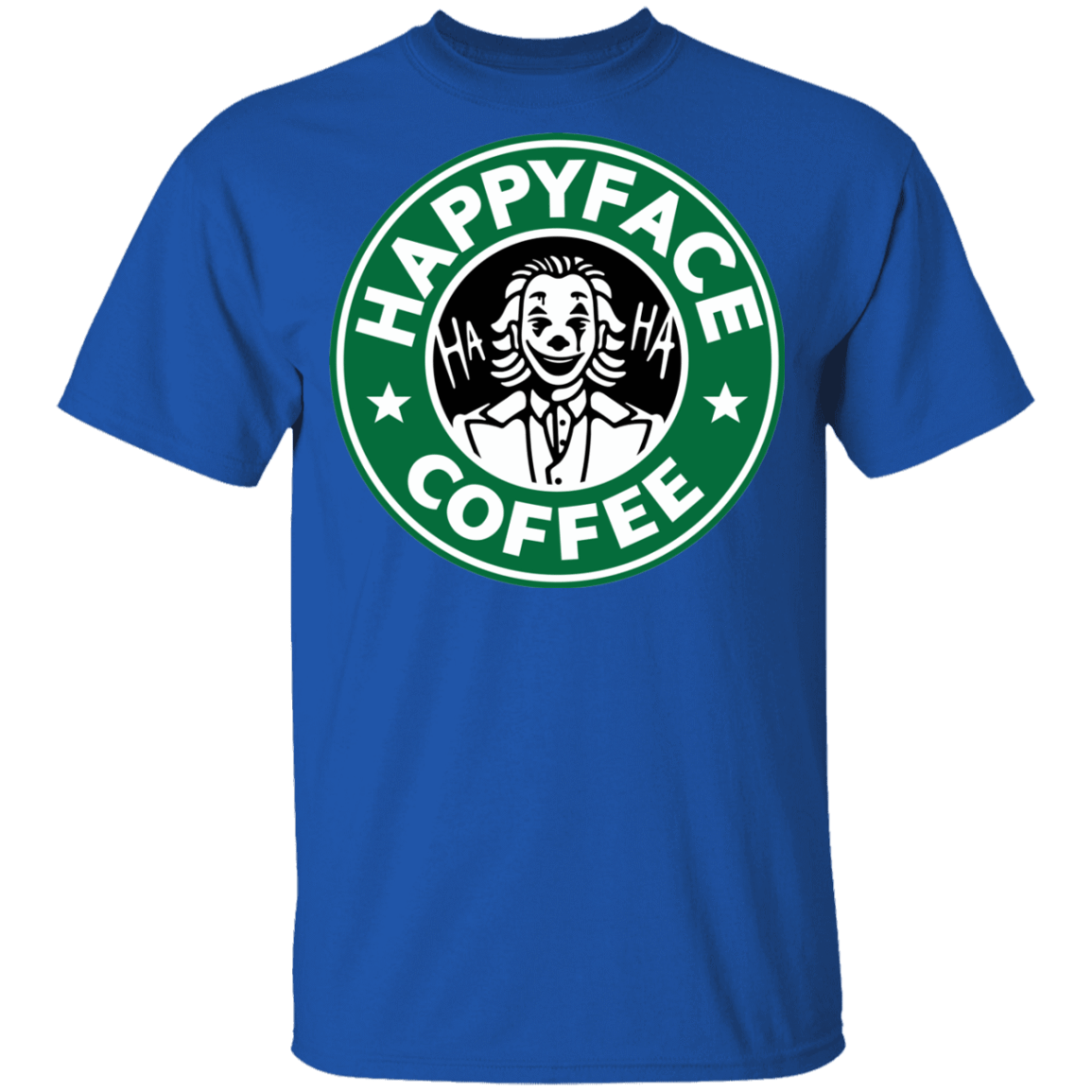 T-Shirts Royal / YXS Happy Face Coffee Youth T-Shirt