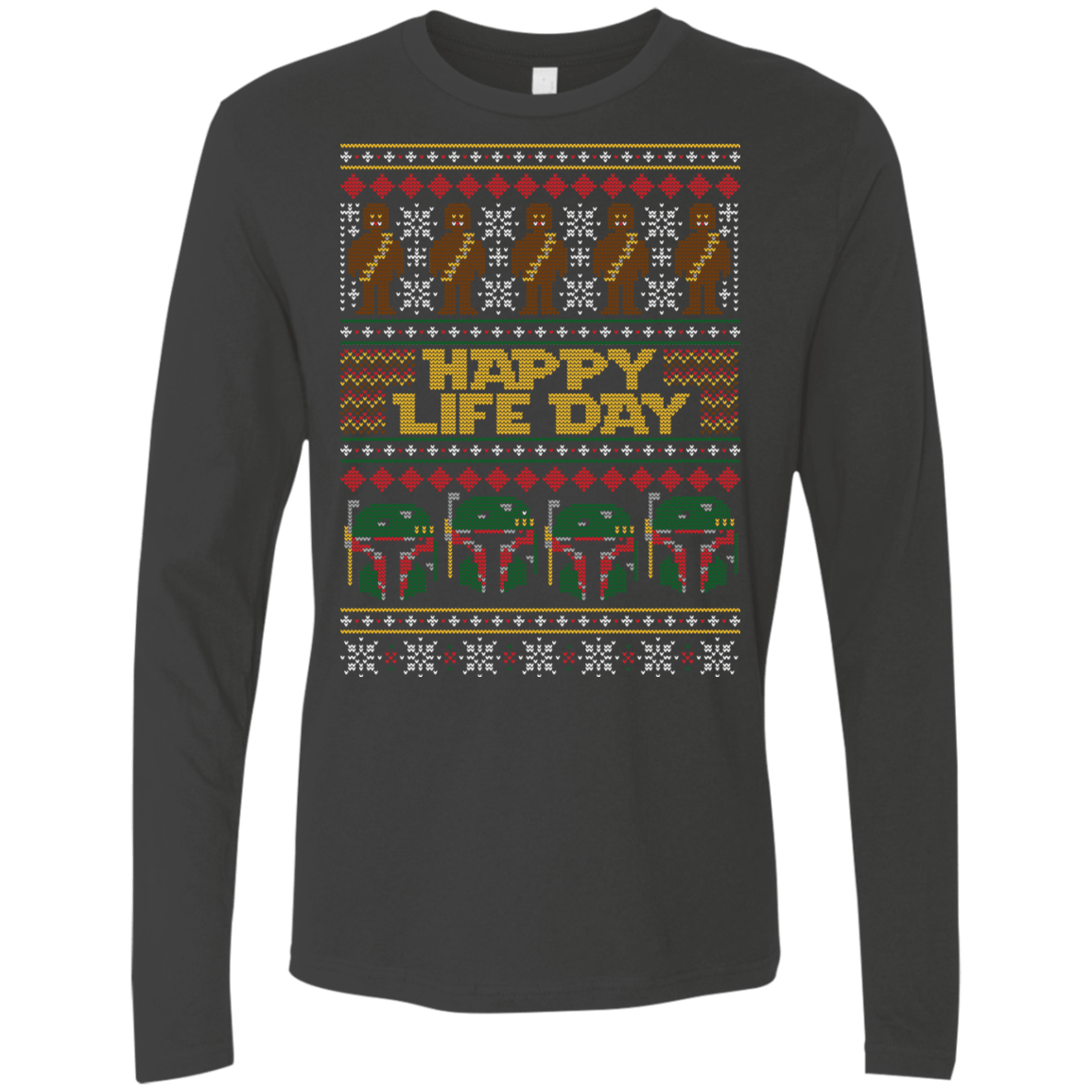 T-Shirts Heavy Metal / Small Happy Life Day Men's Premium Long Sleeve