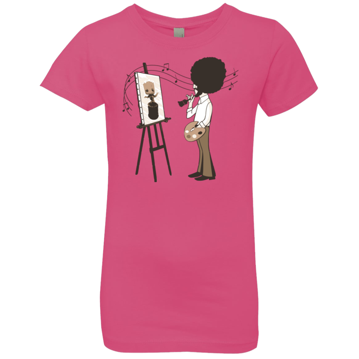 T-Shirts Hot Pink / YXS Happy Little Tree Girls Premium T-Shirt