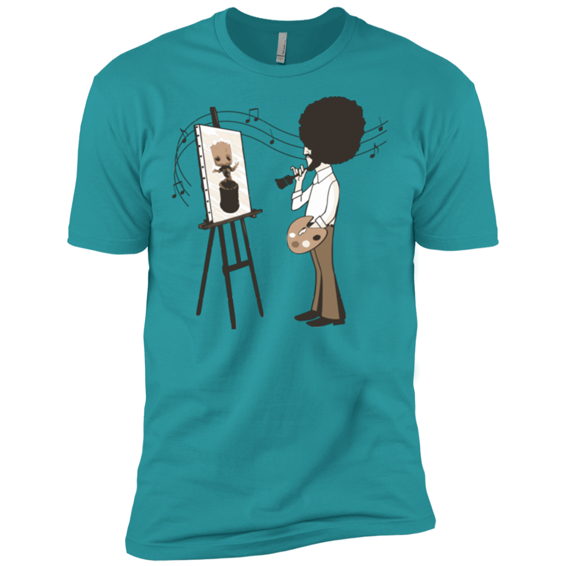 T-Shirts Tahiti Blue / X-Small Happy Little Tree Men's Premium T-Shirt