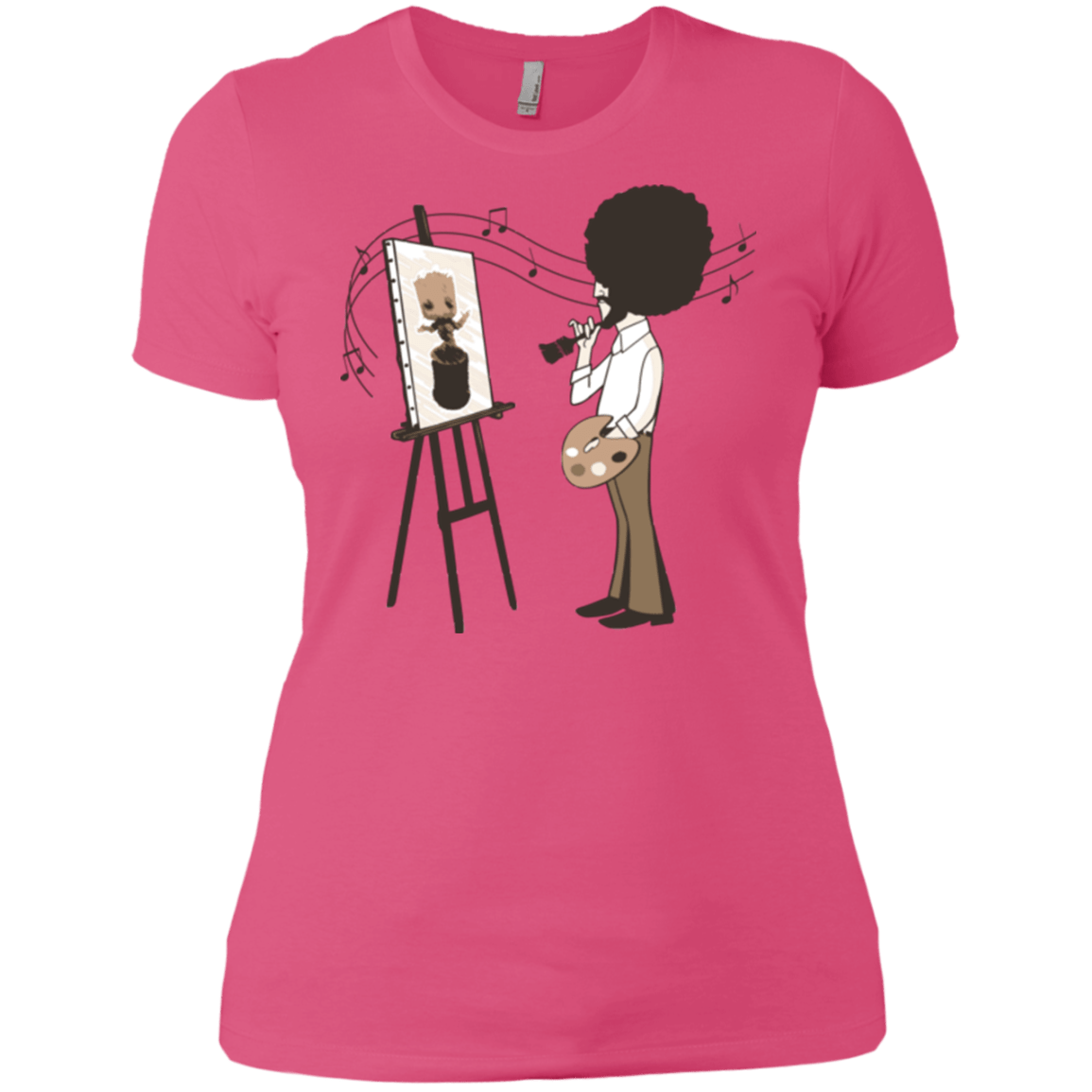 T-Shirts Hot Pink / X-Small Happy Little Tree Women's Premium T-Shirt