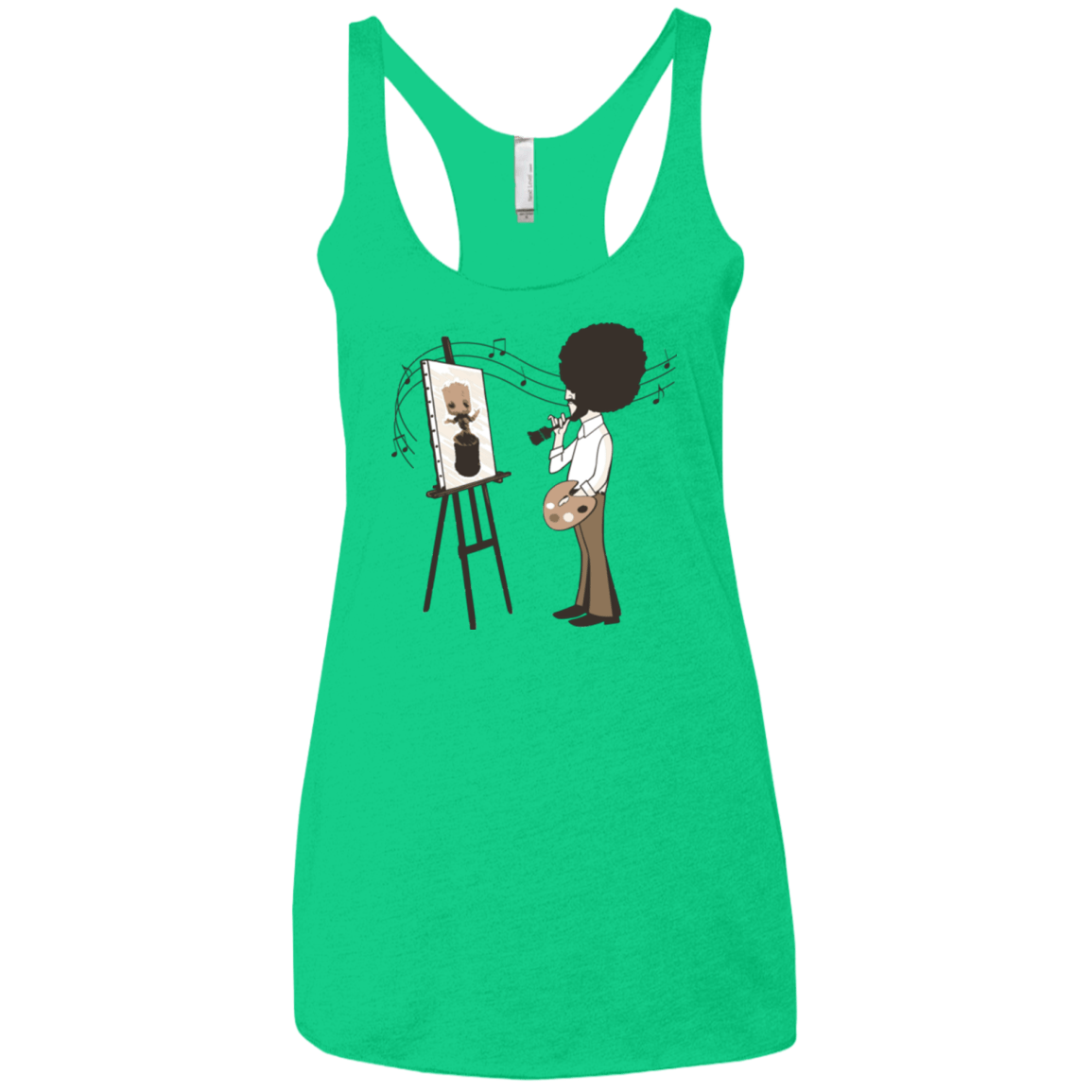 T-Shirts Envy / X-Small Happy Little Tree Women's Triblend Racerback Tank