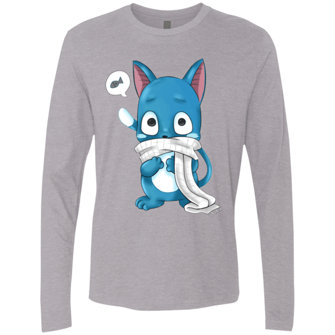 T-Shirts Heather Grey / Small Happy Men's Premium Long Sleeve