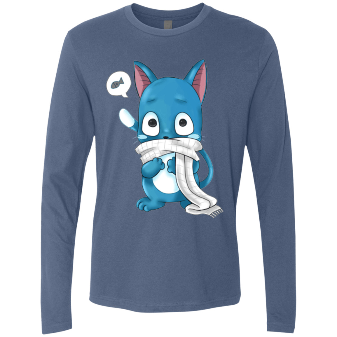 T-Shirts Indigo / Small Happy Men's Premium Long Sleeve