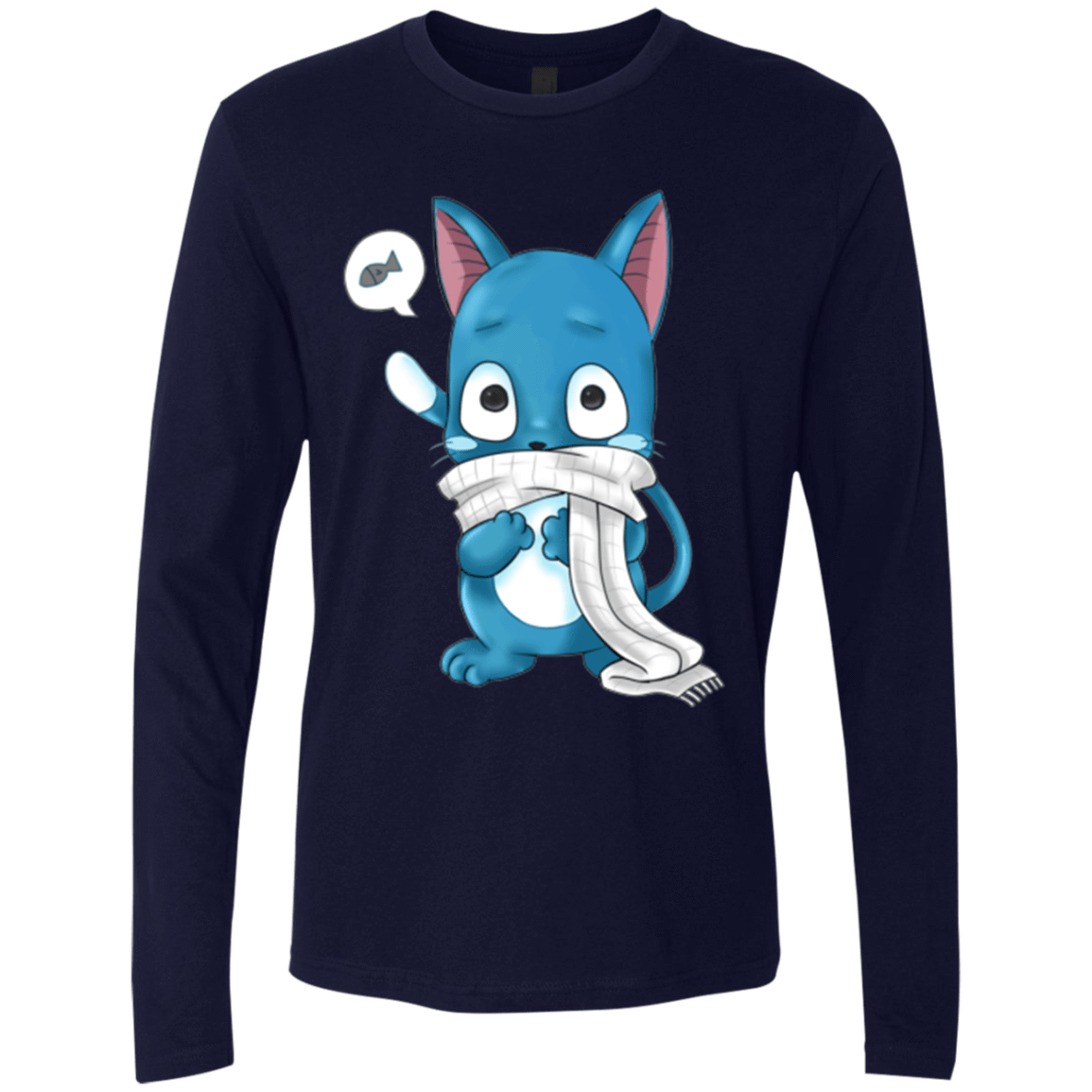 T-Shirts Midnight Navy / Small Happy Men's Premium Long Sleeve