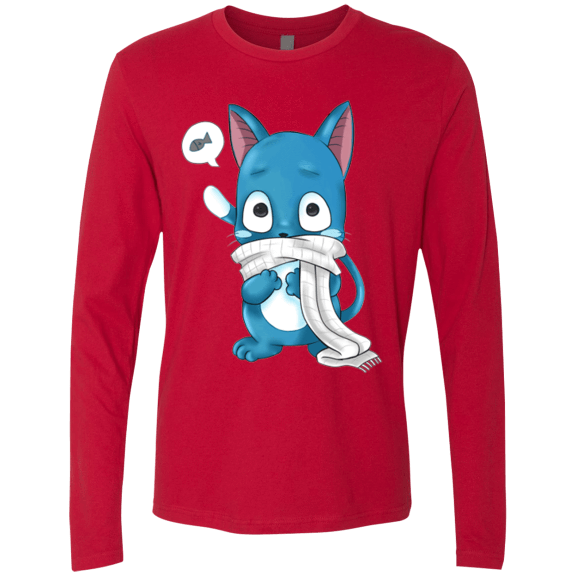 T-Shirts Red / Small Happy Men's Premium Long Sleeve