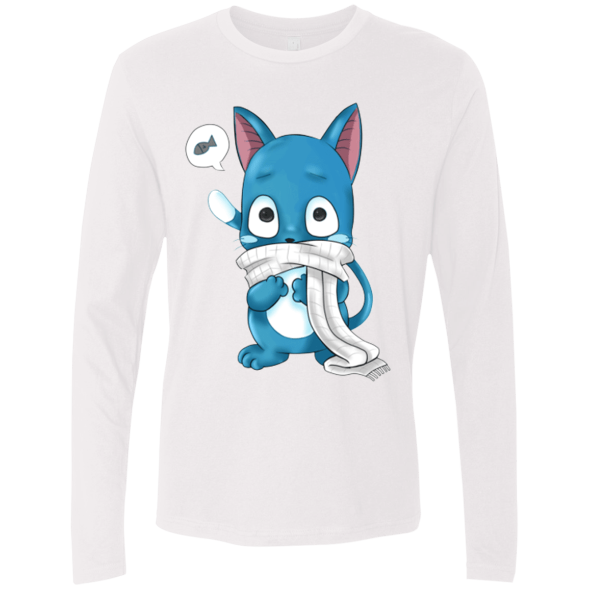 T-Shirts White / Small Happy Men's Premium Long Sleeve