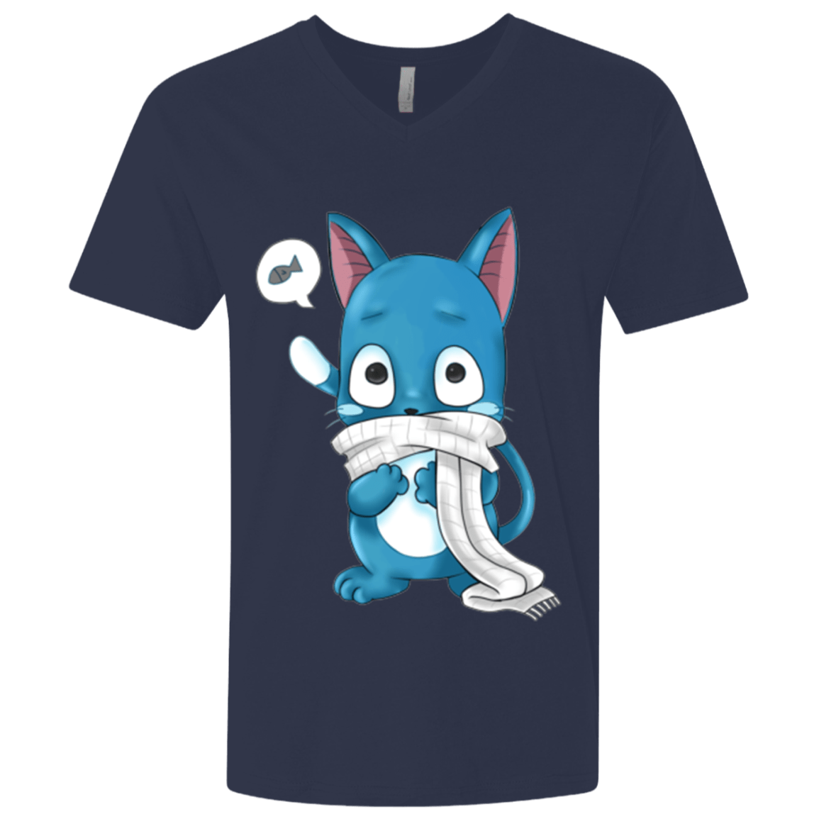 T-Shirts Midnight Navy / X-Small Happy Men's Premium V-Neck