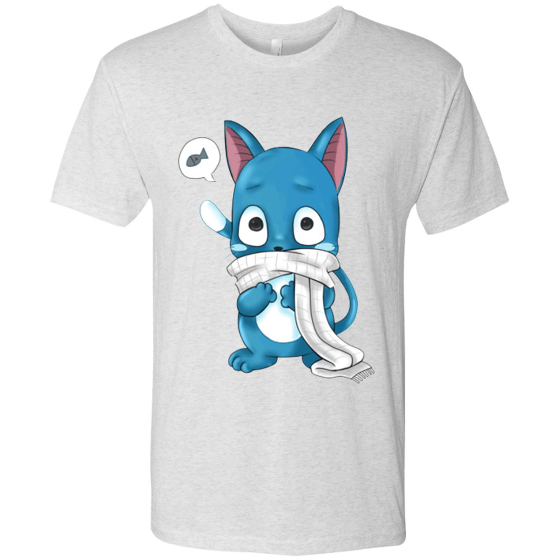 T-Shirts Heather White / Small Happy Men's Triblend T-Shirt