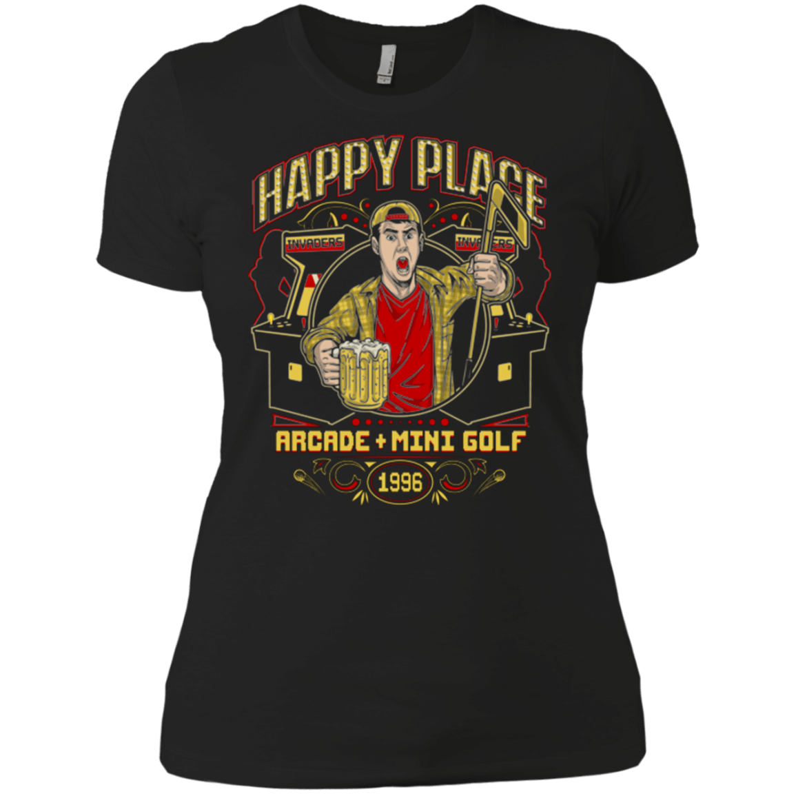 T-Shirts Black / X-Small HAPPY PLACE Women's Premium T-Shirt