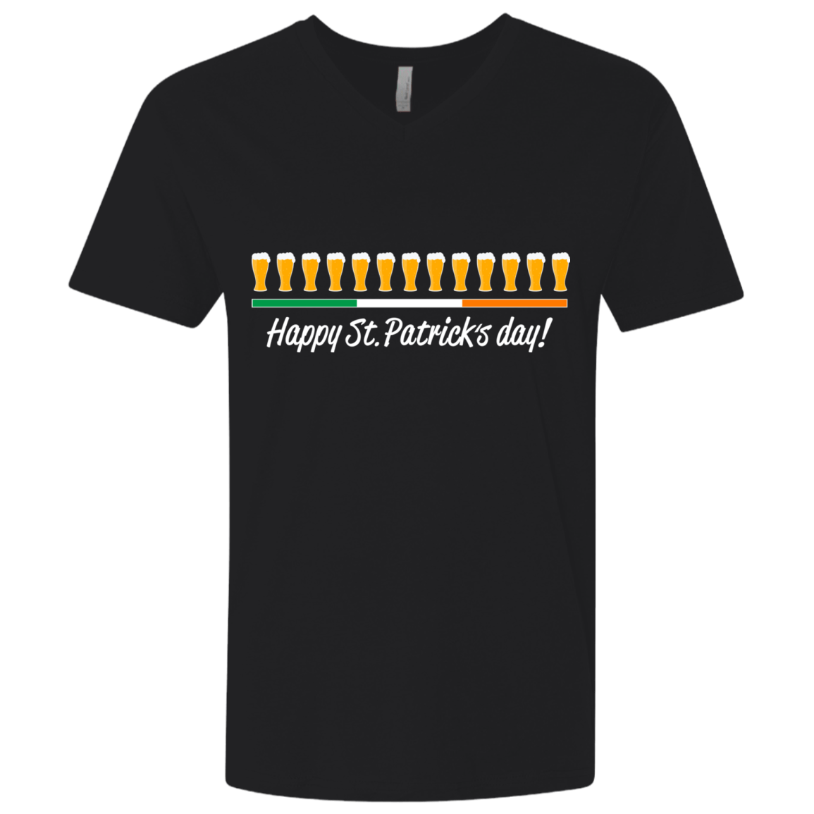 T-Shirts Black / X-Small Happy St.Patricks Day Men's Premium V-Neck