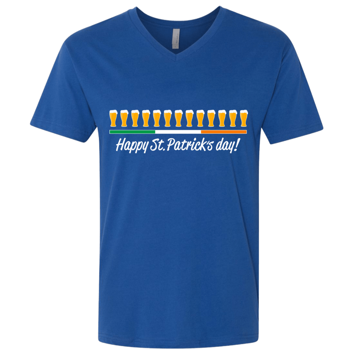 T-Shirts Royal / X-Small Happy St.Patricks Day Men's Premium V-Neck