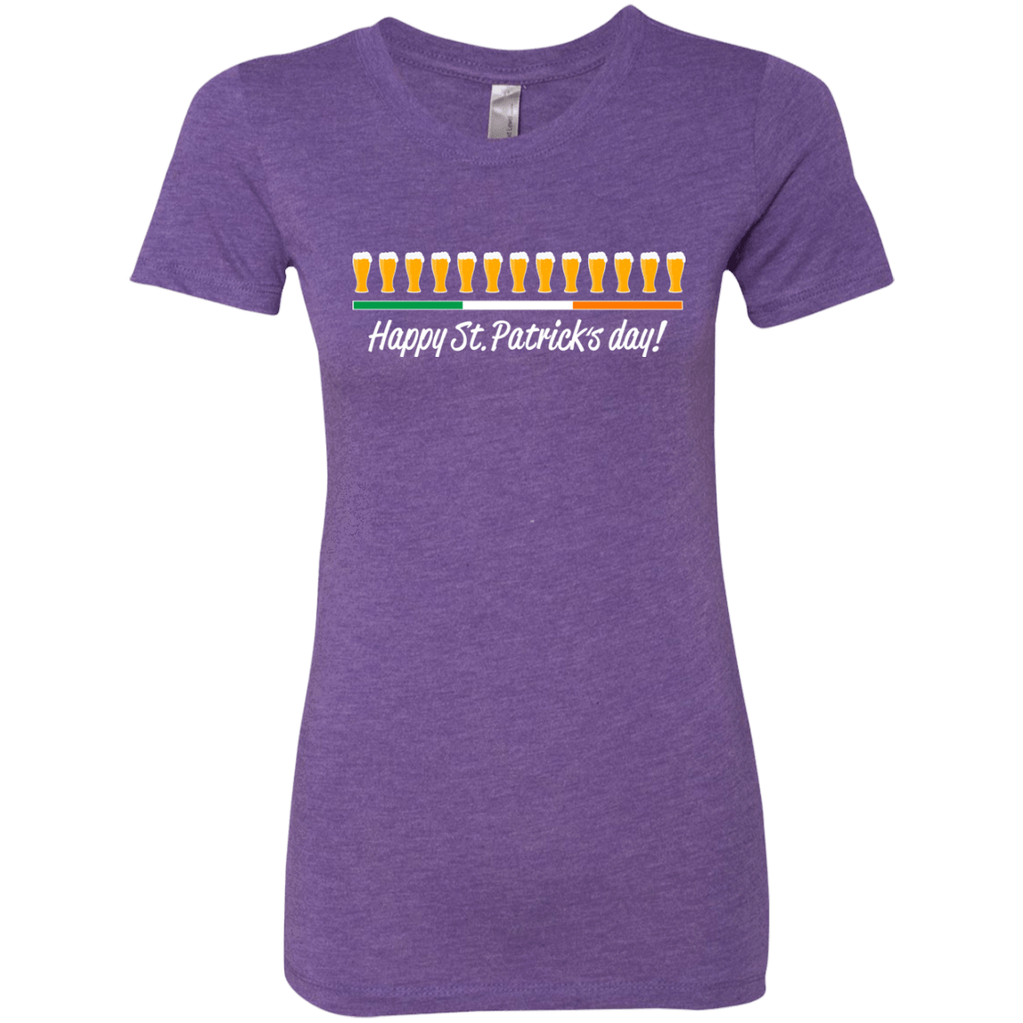 T-Shirts Purple Rush / Small Happy St.Patricks Day Women's Triblend T-Shirt