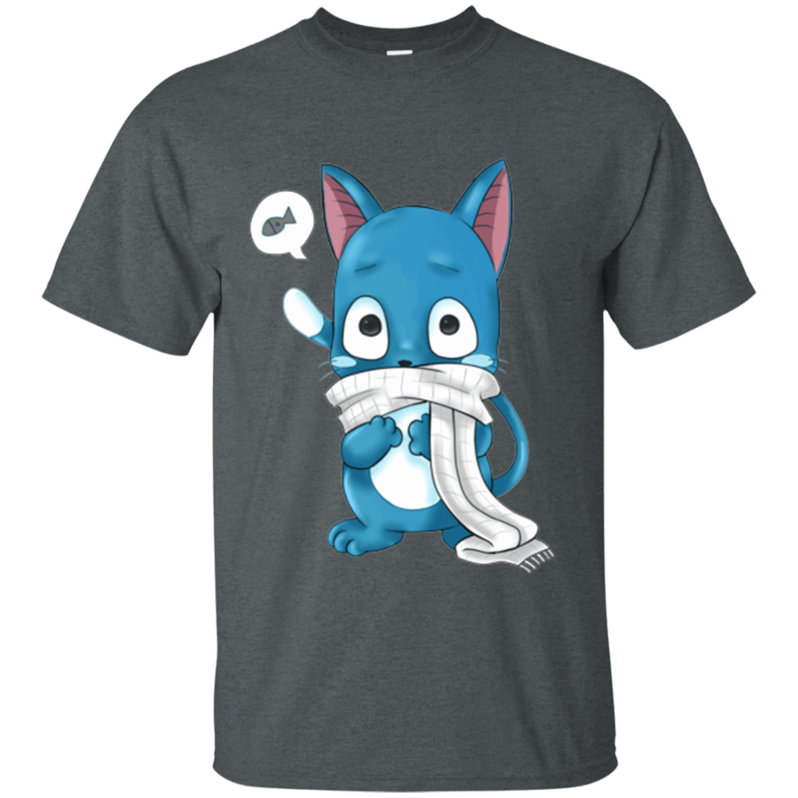 T-Shirts Dark Heather / Small Happy T-Shirt