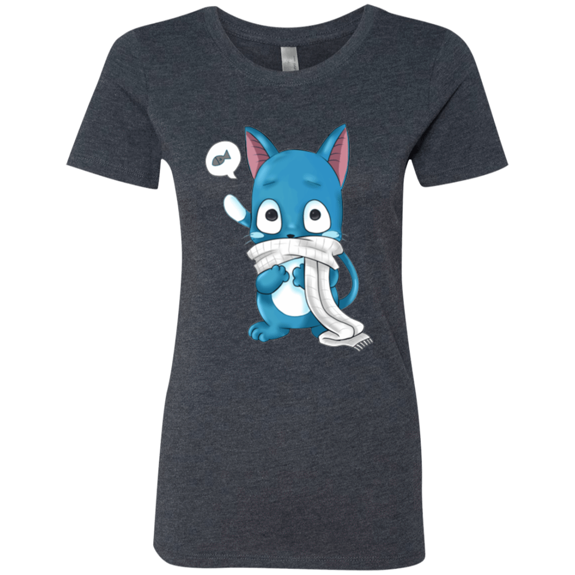 T-Shirts Vintage Navy / Small Happy Women's Triblend T-Shirt