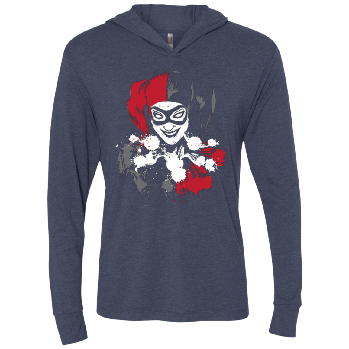 T-Shirts Vintage Navy / X-Small Harlequin Triblend Long Sleeve Hoodie Tee