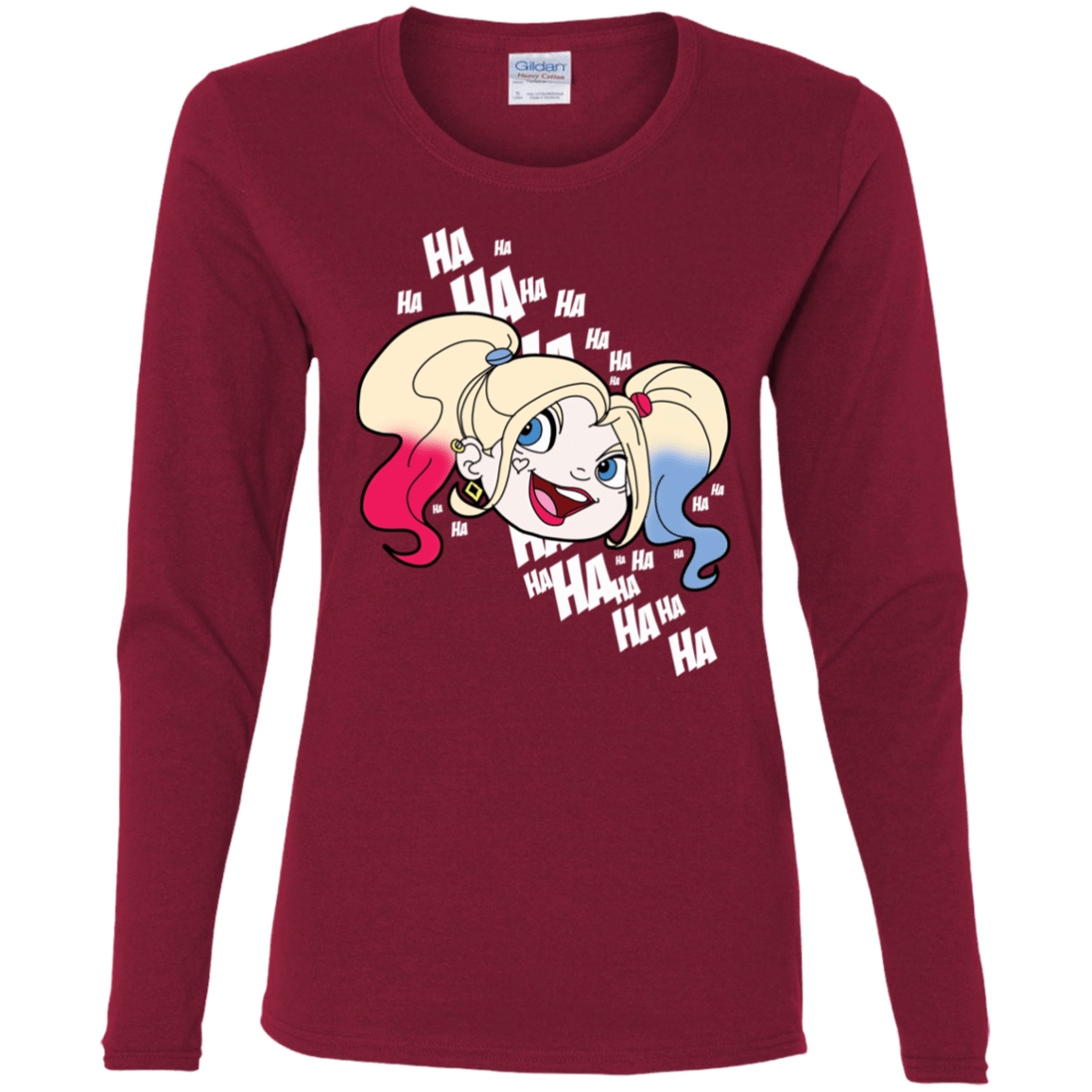 T-Shirts Cardinal / S Harley Head Women's Long Sleeve T-Shirt